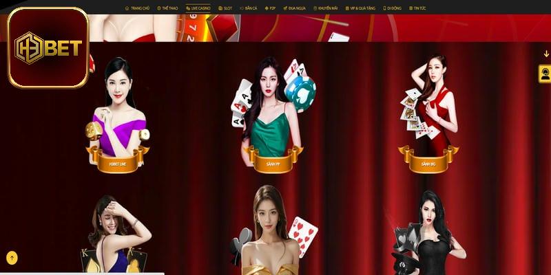 Giải trí tuyệt vời với hình thức live casino H3bet