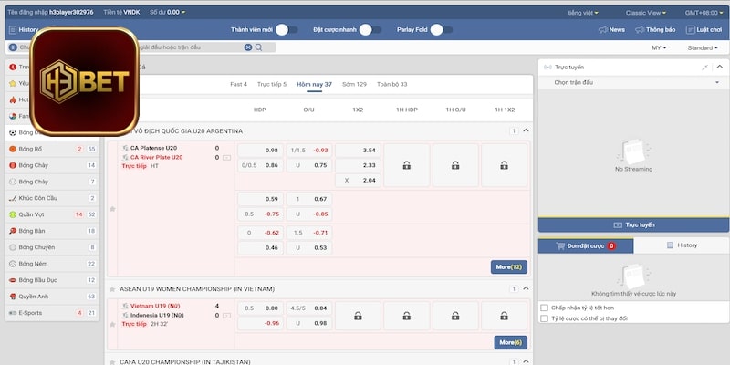UG - Sảnh thể thao H3bet đáng chơi